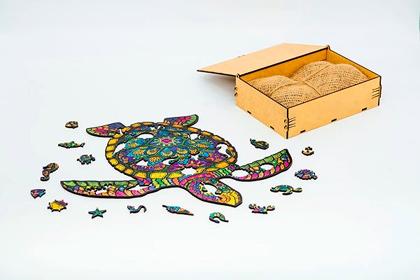 Holzpuzzle BusyKids Holzpuzzle Langlebige Schildkröte A3 ...