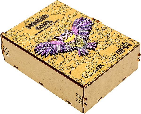 Holzpuzzle BusyKids Holzpuzzle Zaubereule A3 ...