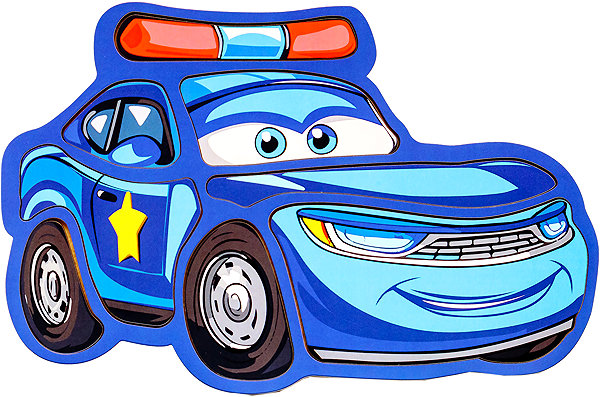 Holzpuzzle BusyKids Puzzle Polizeiauto ...