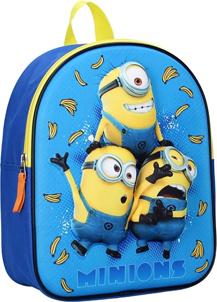 Children's Backpack Minions Express Yourself 3D Lateral view