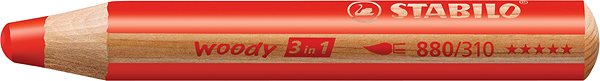 Pastelky Stabilo Farebné ceruzky „Woody ARTY 3 in 1“, 6 rôznych farieb, okrúhle, hrubé, STABILO Screen