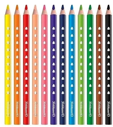 Coloured Pencils Pelikan Silverino Thick 12 Colours Screen