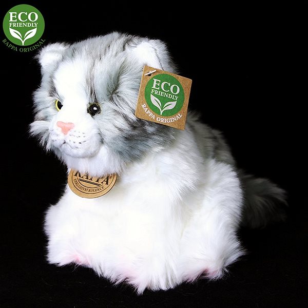 Plyšová hračka Rappa Eco-friendly mačka, 17 cm ...