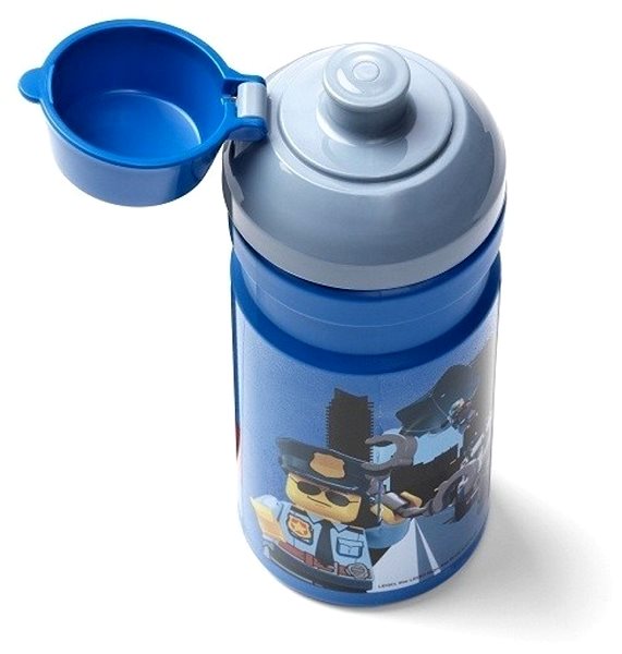Fľaša na vodu LEGO City fľaša na pitie – modrá ...