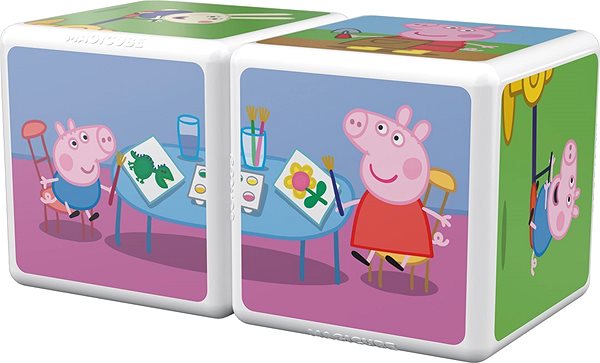 Building Set Magicube Peppa Pig A day Peppa Lateral view