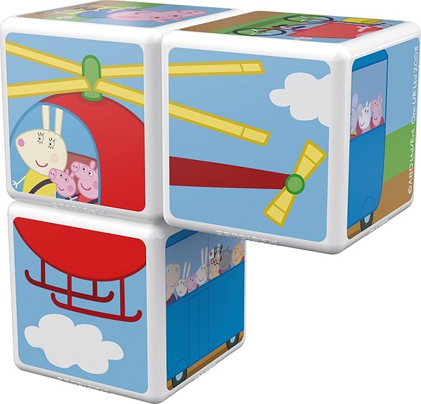 Magnetic Building Set Magicube Peppa Pig Travel with Peppa Lateral view