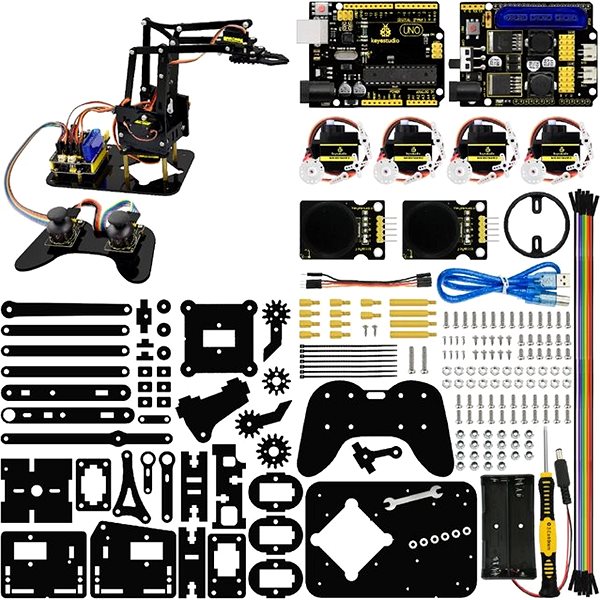 Építőjáték Arduino mechanical arm kit ...