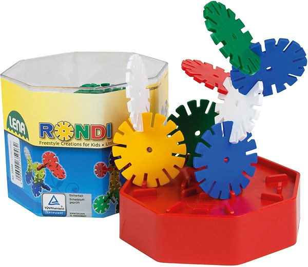 Building Set Rondi 45 mm, 55 pcs in a box Package content