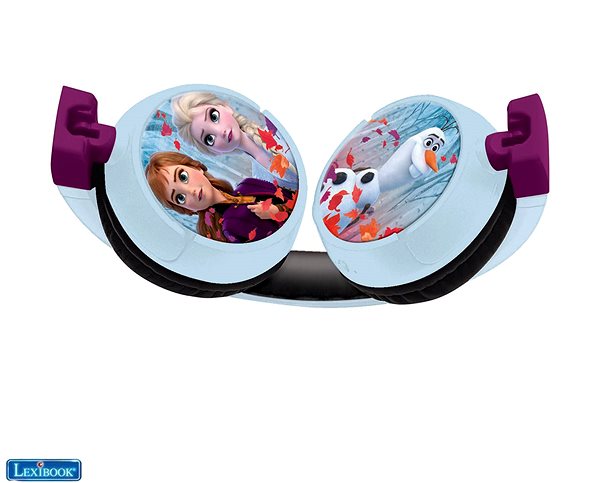 Kabellose Kopfhörer Lexibook Frozen 2in1 Bluetooth®-Kopfhörer mit sicherer Lautstärke für Kinder Seitlicher Anblick