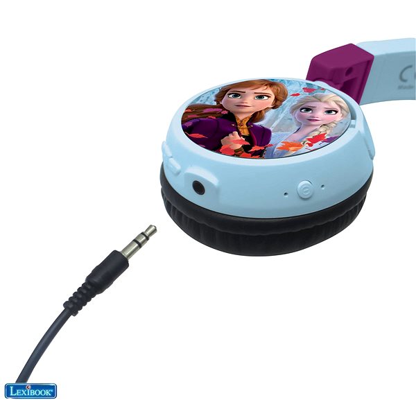 Vezeték nélküli fül-/fejhallgató Lexibook Frozen Fejhallgató 2 az 1-ben Bluetooth® biztonságos hangerővel gyermekek számára Csatlakozási lehetőségek (portok)