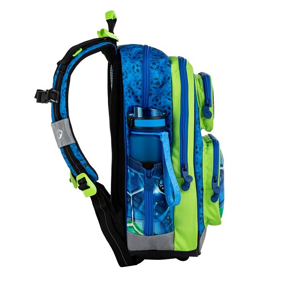 School Backpack Bagmaster School backpack Alfa 8A Lateral view
