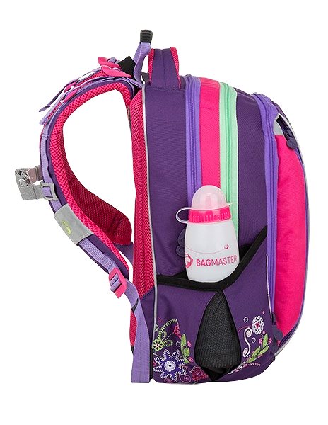 School Backpack Bagmaster School backpack Mercury 9A Lateral view