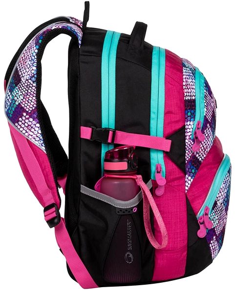 Schulrucksack BAGMASTER THEORY 20 A Schulrucksack – rosa türkis ...