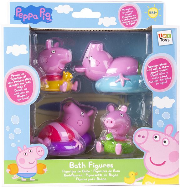 Vizijáték Peppa Pig figurák fürdéshez 4 db ...