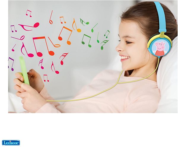 Slúchadlá Peppa Pig Stereo Slúchadlá s bezpečnou hlasitosťou pre deti Lifestyle
