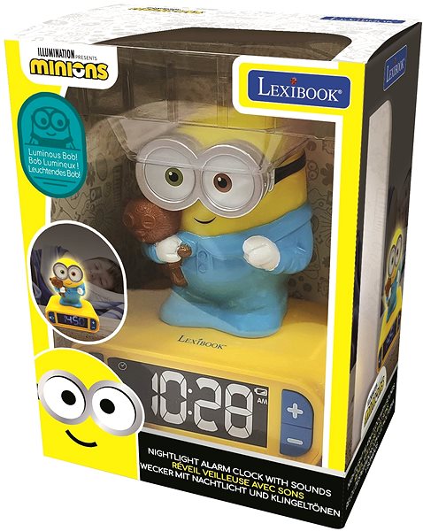 Alarm Clock Lexibook Minions Alarm clock with night light and sound effects Packaging/box
