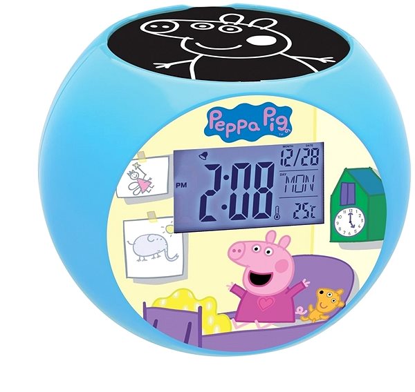 Alarm Clock Lexibook Peppa Pig Alarm clock with projector Lateral view