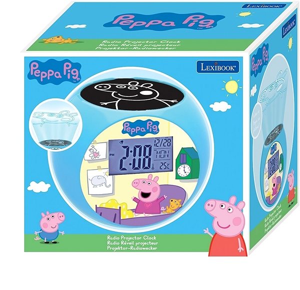 Alarm Clock Lexibook Peppa Pig Alarm clock with projector Packaging/box