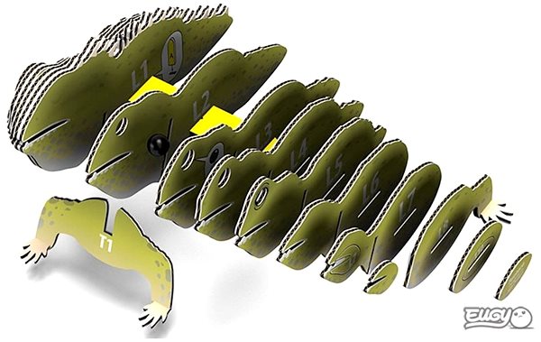 3D Puzzle Dodoland Eugy Tuatara Features/technology