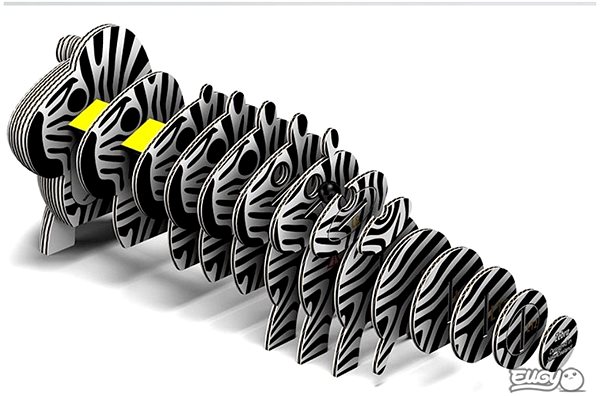 3D Puzzle Dodoland Eugy Zebra Features/technology