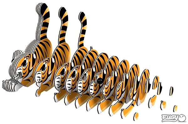 3D Puzzle Dodoland Eugy Tiger Features/technology