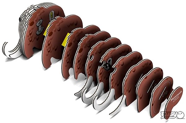 3D Puzzle Dodoland Eugy Mammoth Features/technology