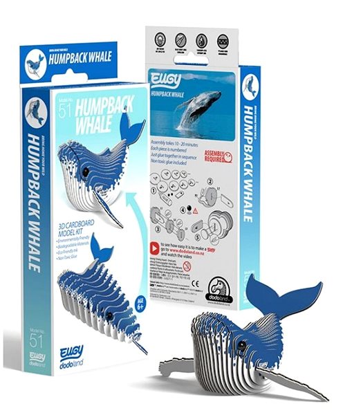 3D Puzzle Dodoland Eugy Humpback Whale Screen