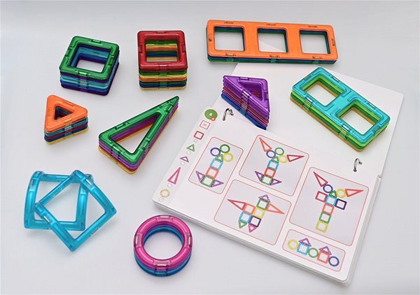 Building Set Magformers Geometry 1 (Pictures and constructions) Features/technology