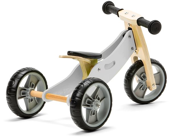 Balance Bike Nicko - Wooden Bouncer 2-in-1 mini - Grey Lateral view