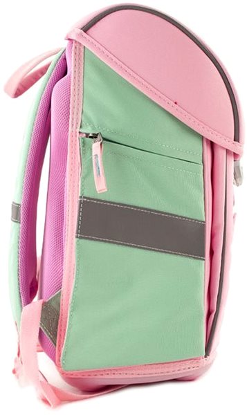 School Backpack Studio Pets Cat, with front pocket, fidlock lock Lateral view