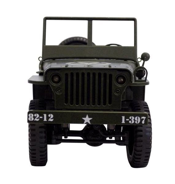 RC auto Legendární Jeep Willys 1 : 12 zelený Screen