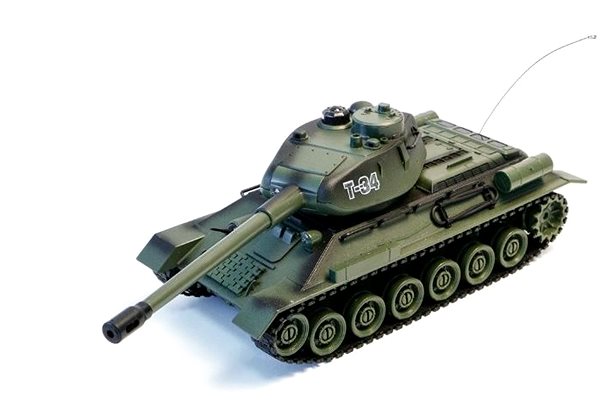 RC tank Bojující tank T34  2,4 GHz s infra dělem, bojující 1:28 ...