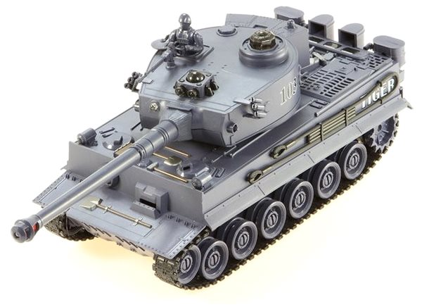RC tank Bojový tank German Tiger s interaktivní věží 1:28 2,4Ghz ...