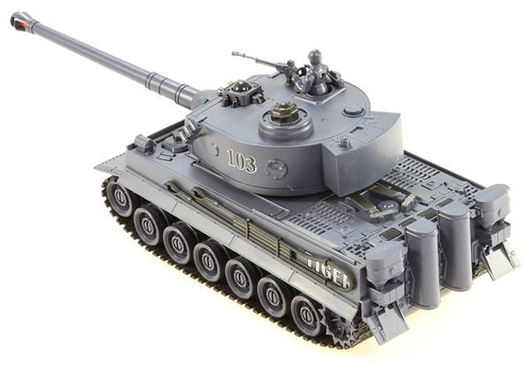 RC tank Bojový tank German Tiger s interaktivní věží 1:28 2,4Ghz ...