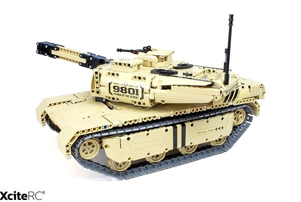 RC model Teknotoys panzer - plne funkčný RC bojový tank Bočný pohľad