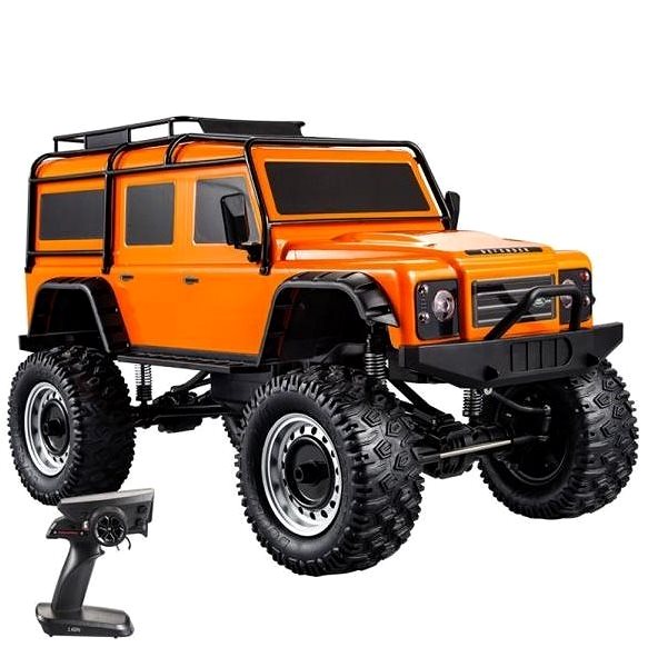 RC auto Land Rover Defender rock crawler 4wd 1 : 8 oranžový Lifestyle