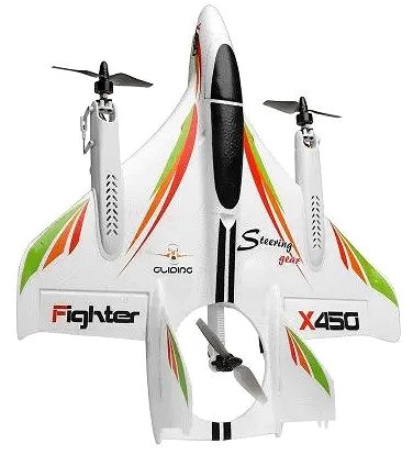 RC lietadlo X450 Aviator 3D parallel Aerobatic VTOL s vertikálnym štartom ...