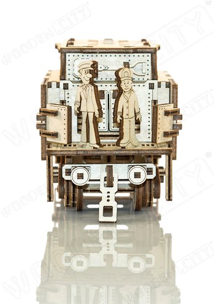 3D Puzzle Wooden express with stand and rails Back page