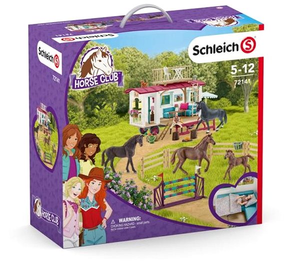 Figures Schleich 72141 Caravan and Training Accessories with Horses Screen