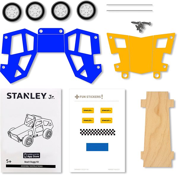 Építőjáték Stanley Jr. OK036-SY - buggy autó, fa ...