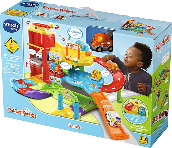 Slot Car Track Vtech - Toot Toot Drivers - Garage - HU Packaging/box