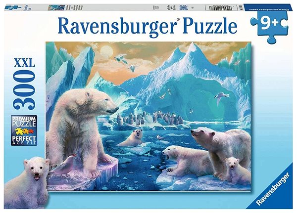 Puzzle Ravensburger 129478 Polárne medvede 300 dielikov ...
