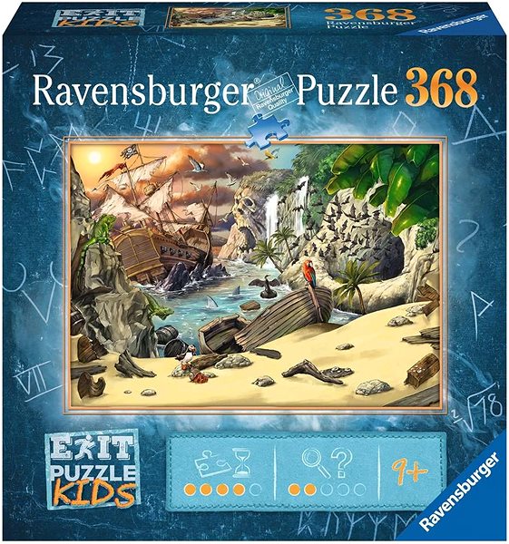 Puzzle Ravensburger 129546 Exit KIDS: Piraten 368 Puzzleteile ...