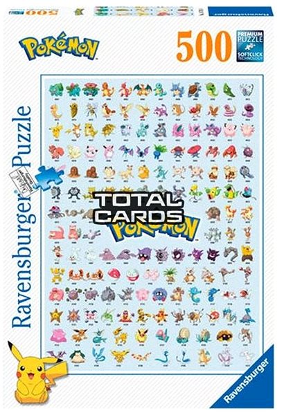 Puzzle Ravensburger 147816 Az első 151 Pokémon 500 darab ...