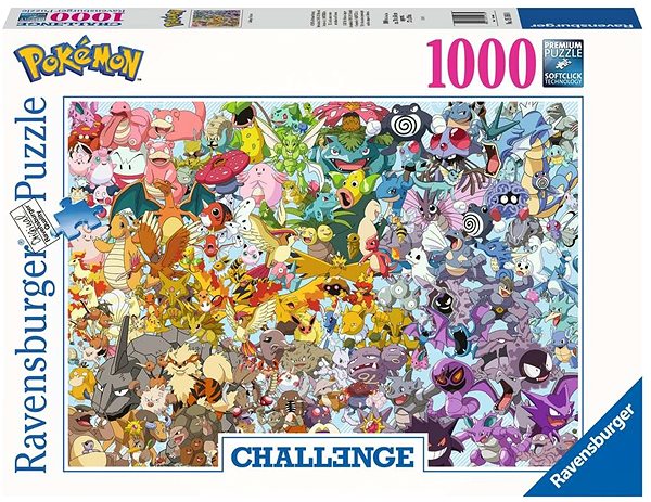 Puzzle Ravensburger 151660 Challenge Pokémon 1000 dielikov ...