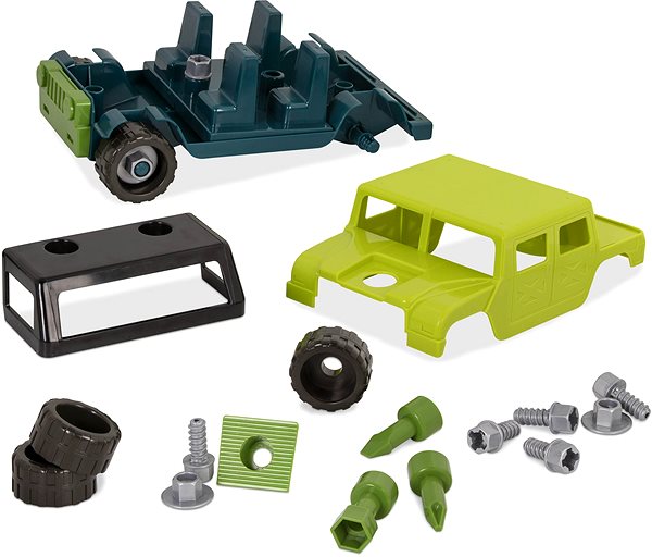 Building Set Off Road 4x4 Car Kit Package content