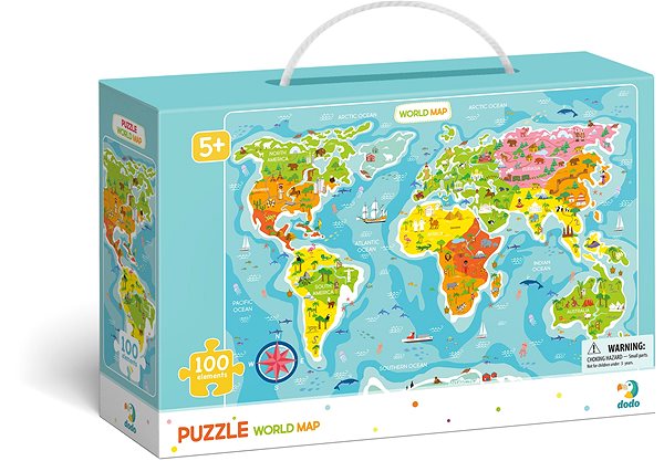 Puzzle Puzzle World Map -100 darab ...