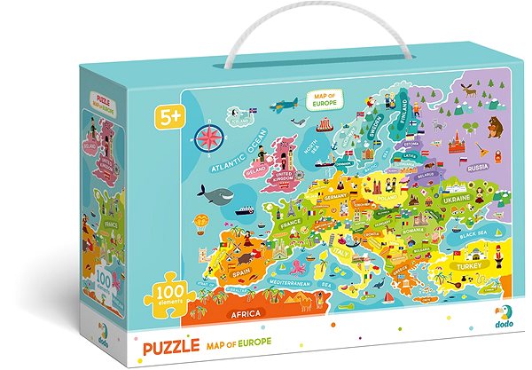 Puzzle Puzzle Mapa Európy – 100 dielikov ...