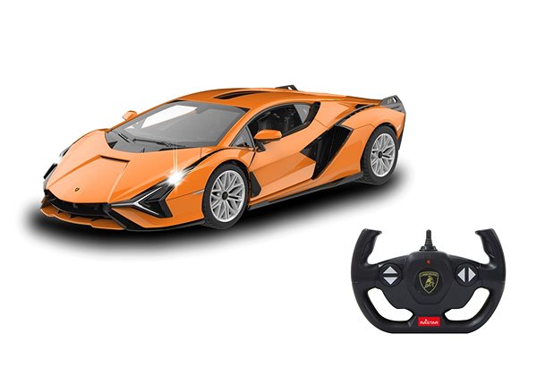 Távirányítós autó Jamara Lamborghini Sián 1:14  2,4 GHz, kézzel nyitható ajtók, narancssárga ...