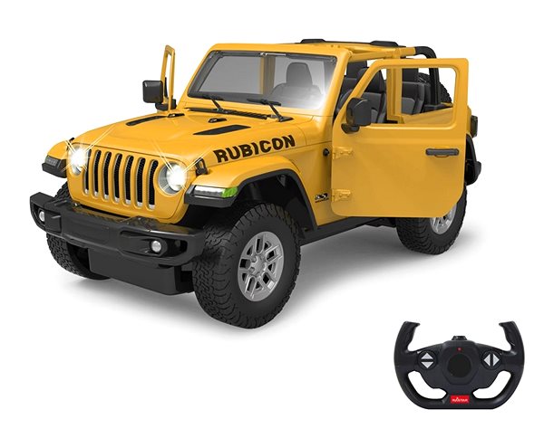 Távirányítós autó Jamara Jeep Wrangler JL 1:14, manuálisan nyitható ajtók, sárga, 2,4 GHz Lifestyle